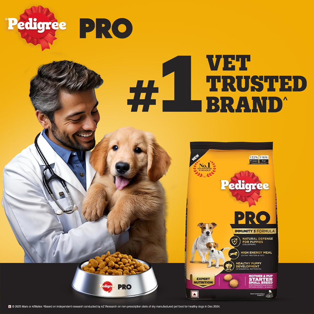 Pedigree PRO Expert Nutrition Lactating/Pregnant Mother & Puppy Starter (3 to 12 Weeks) Small Breed Dog Dry Food image 2