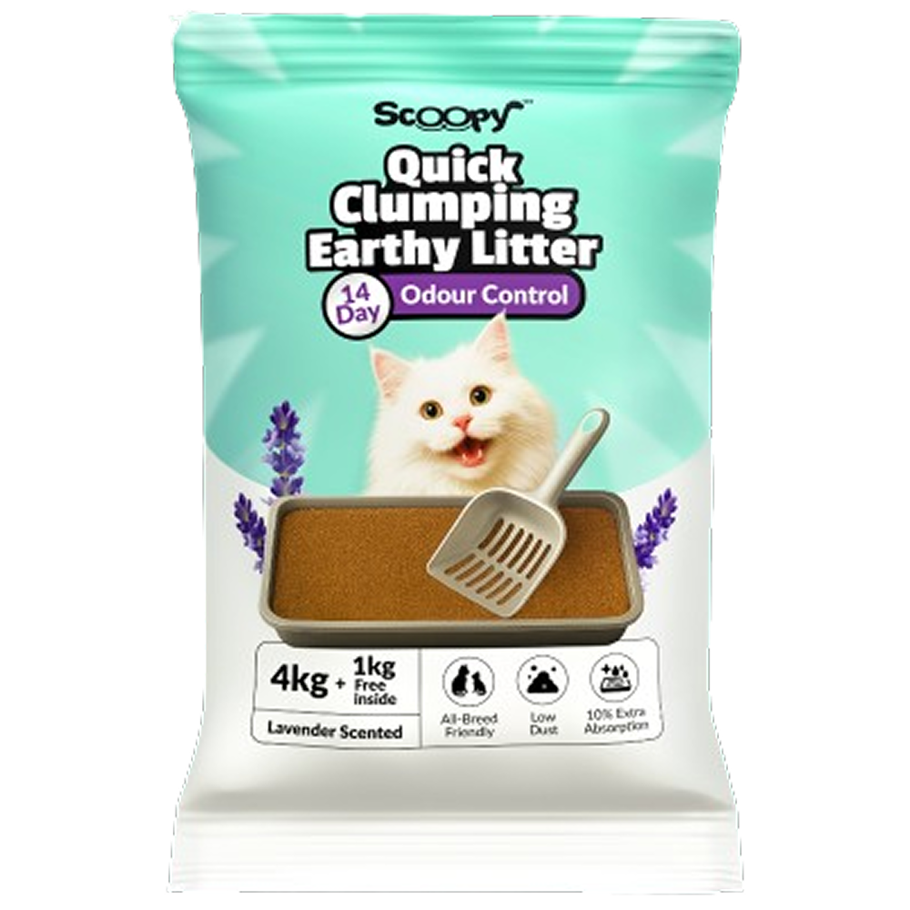 Scoopy Cat Litter | Lavender Scented | 100% Natural Indian Brown Sand