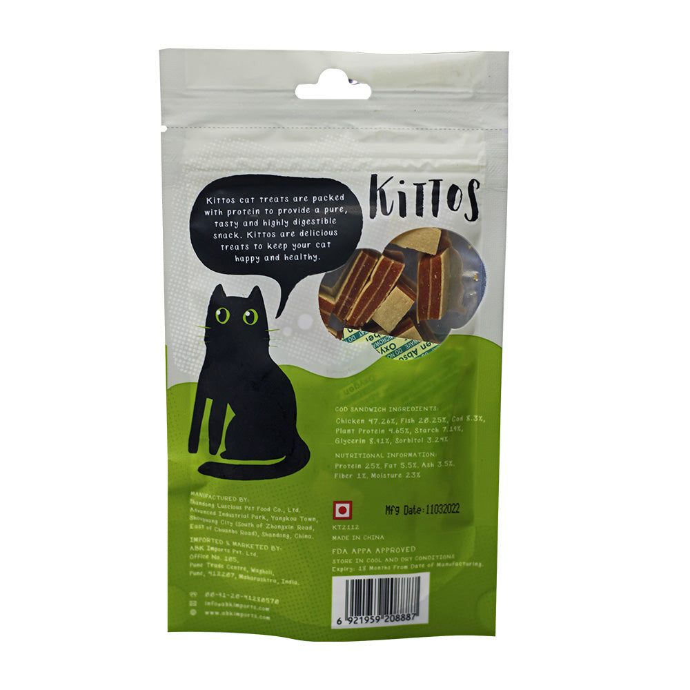 Kittos Purr Fect Cod Sandwich Cat Treat image 2