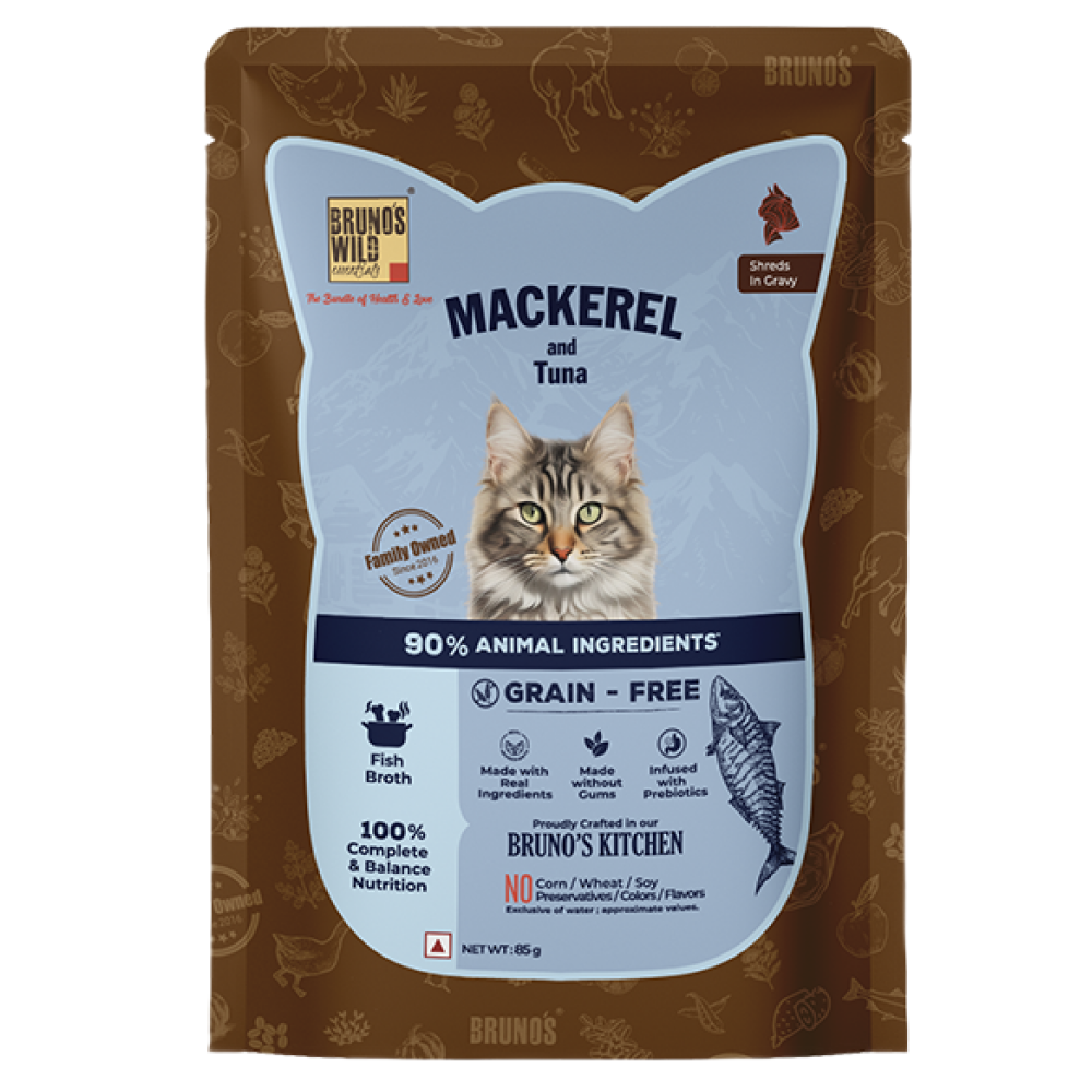 Bruno's Wild Essentials Mackerel & Tuna Cat Wet Food