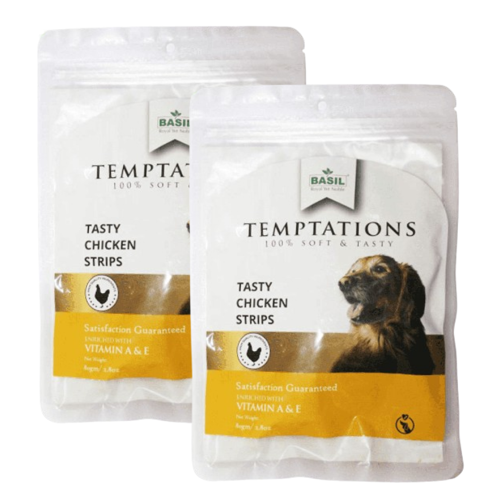 Basil Temptations Chicken Strips Dog Treat image 4