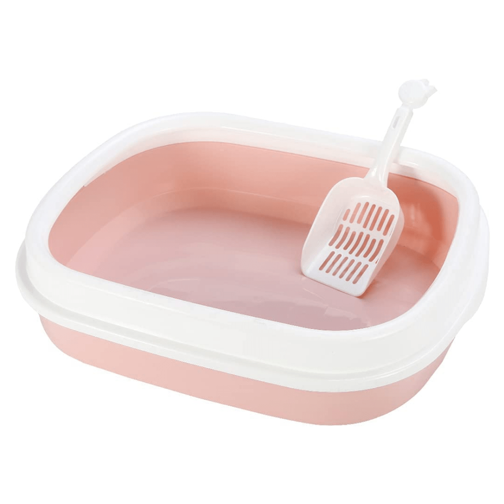 Emily Pets Litter Box With Scooper for Cats (Pink) image 2
