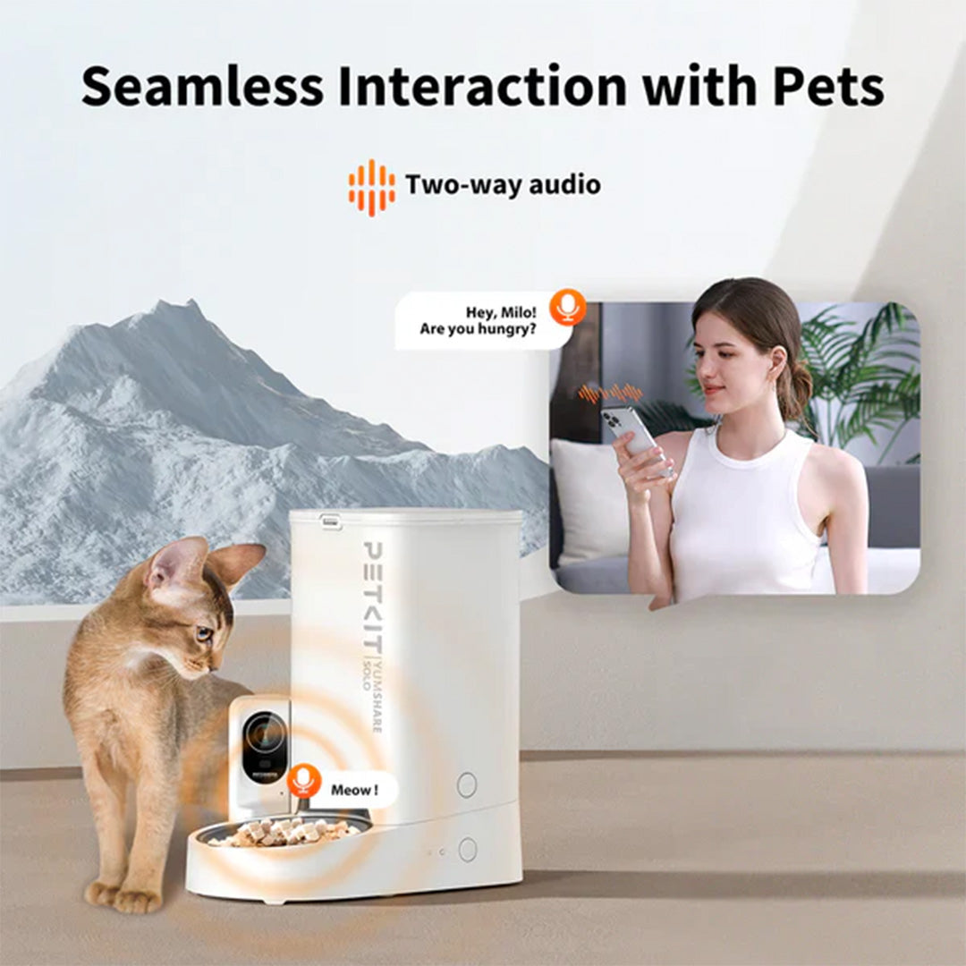 Petkit YumShare Solo Automatic 2.4G WiFi Food Dispenser with HD Camera for Dogs and Cats image 3
