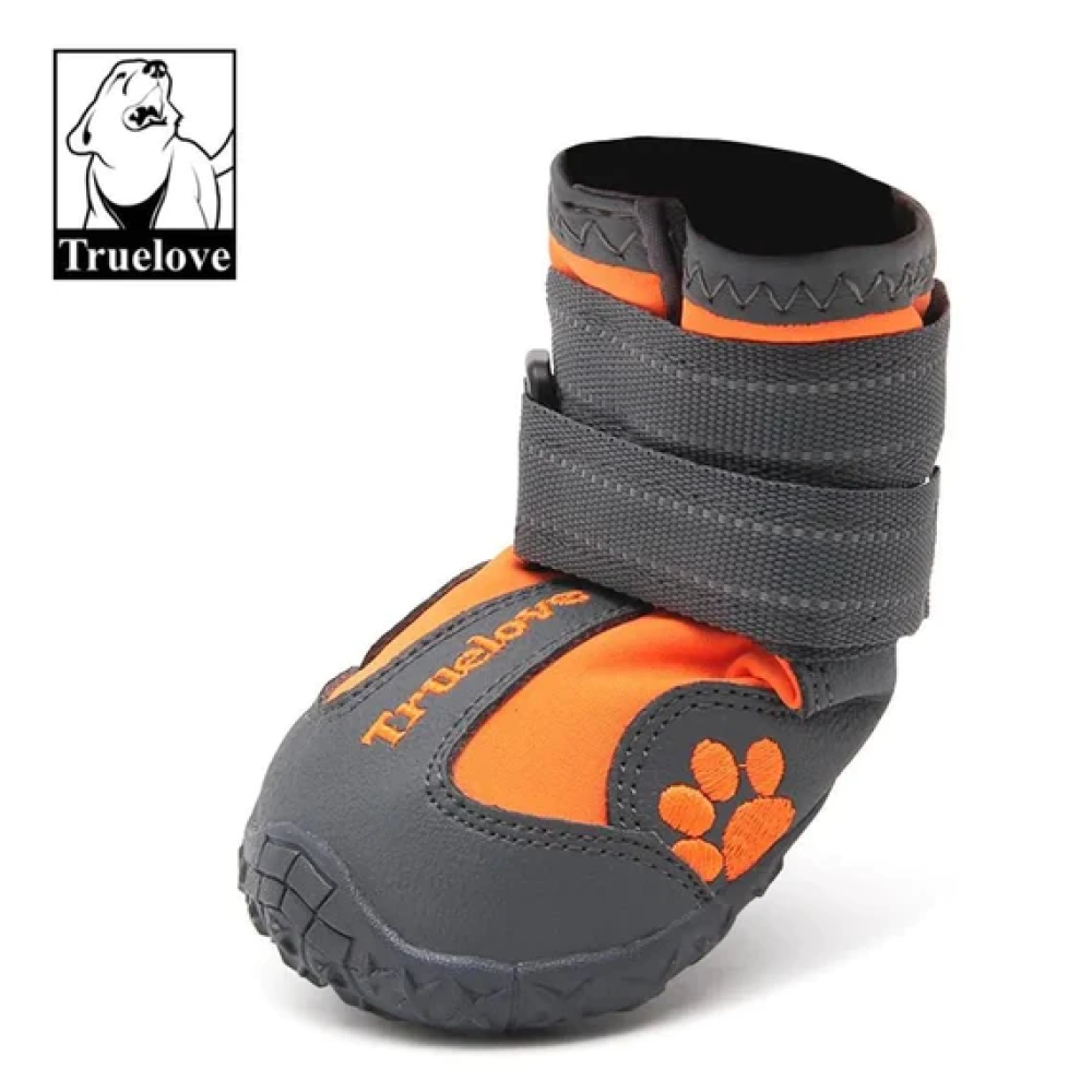 Truelove Waterproof Pet Boots for Dogs (Orange, Set of 4) image 2