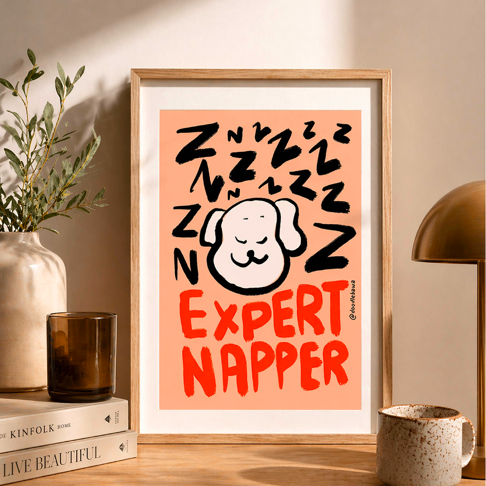 Doodlebawa Dog Life Cool Art Poster (Set of 4) image 2