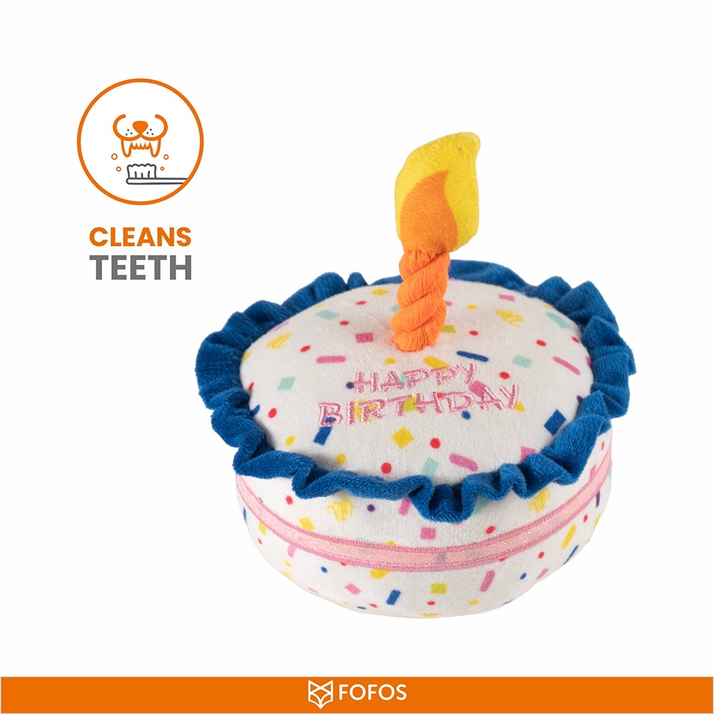Barkbutler x Fofos Birthday Cake Plush Toy for Dogs image 5