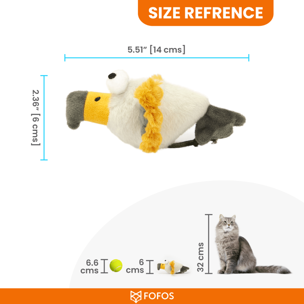 Barkbutler x Fofos Eagle with Catnip Balls Interactive Toy for Cats image 3