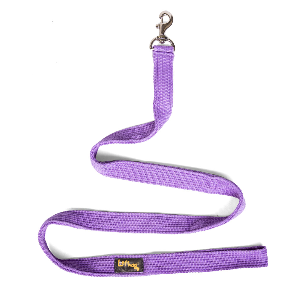 Let's Wag Single Handle Fabric Leash for Dogs (Purple) image 2