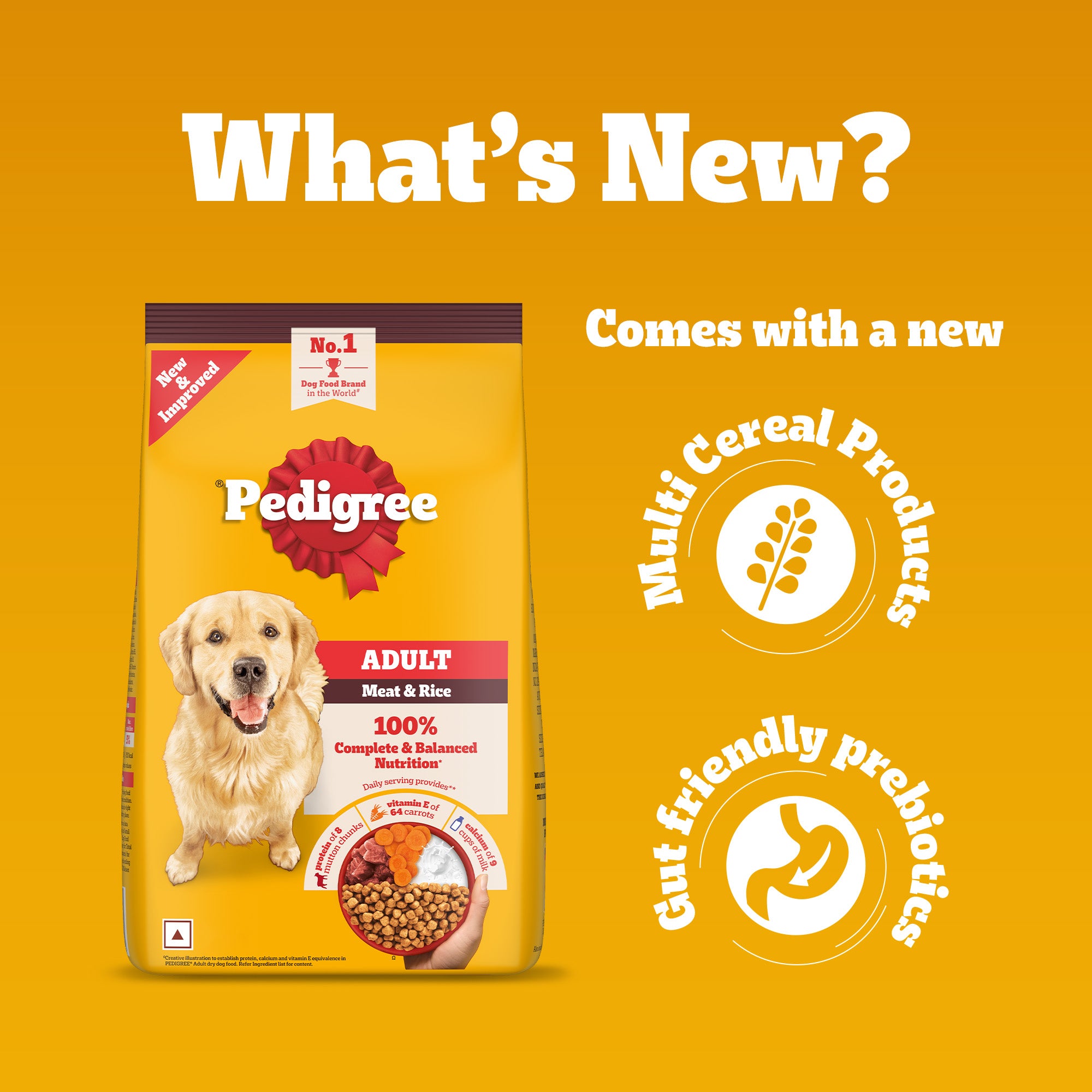 Pedigree Meat & Rice Adult Dog Dry Food image 6