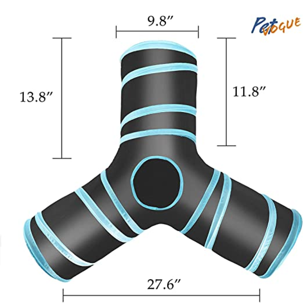 Pet Vogue Tunnel Toy for Cats (Dark Blue) image 5