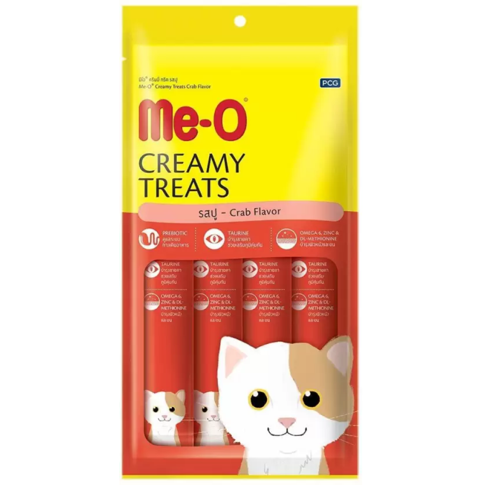Me O Creamy Crab & Salmon Treats with Scoopy Lavender Litter Combo for Cats image 3