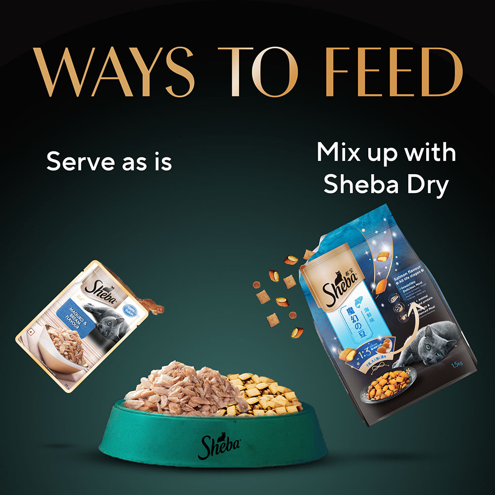 Sheba Maguro & Bream Fish Mix Premium Cat Wet Food image 9