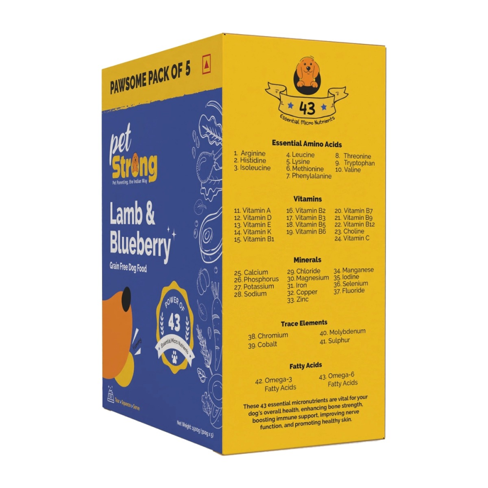 PetStrong Lamb and Blueberry Grain Free Fresh Food for Dogs image 3