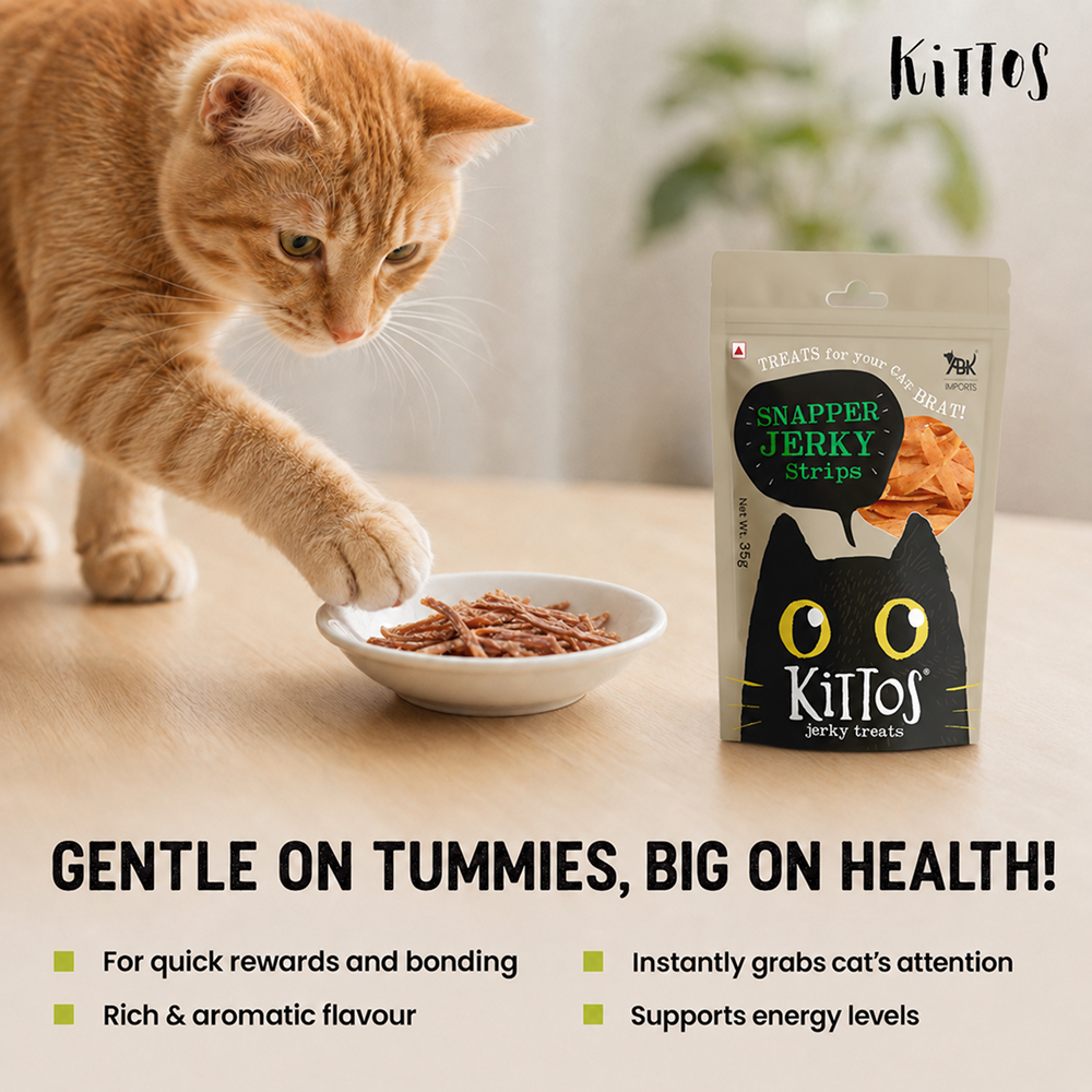 Kittos Purr Fect Snapper Jerky Strips Cat Treats image 5