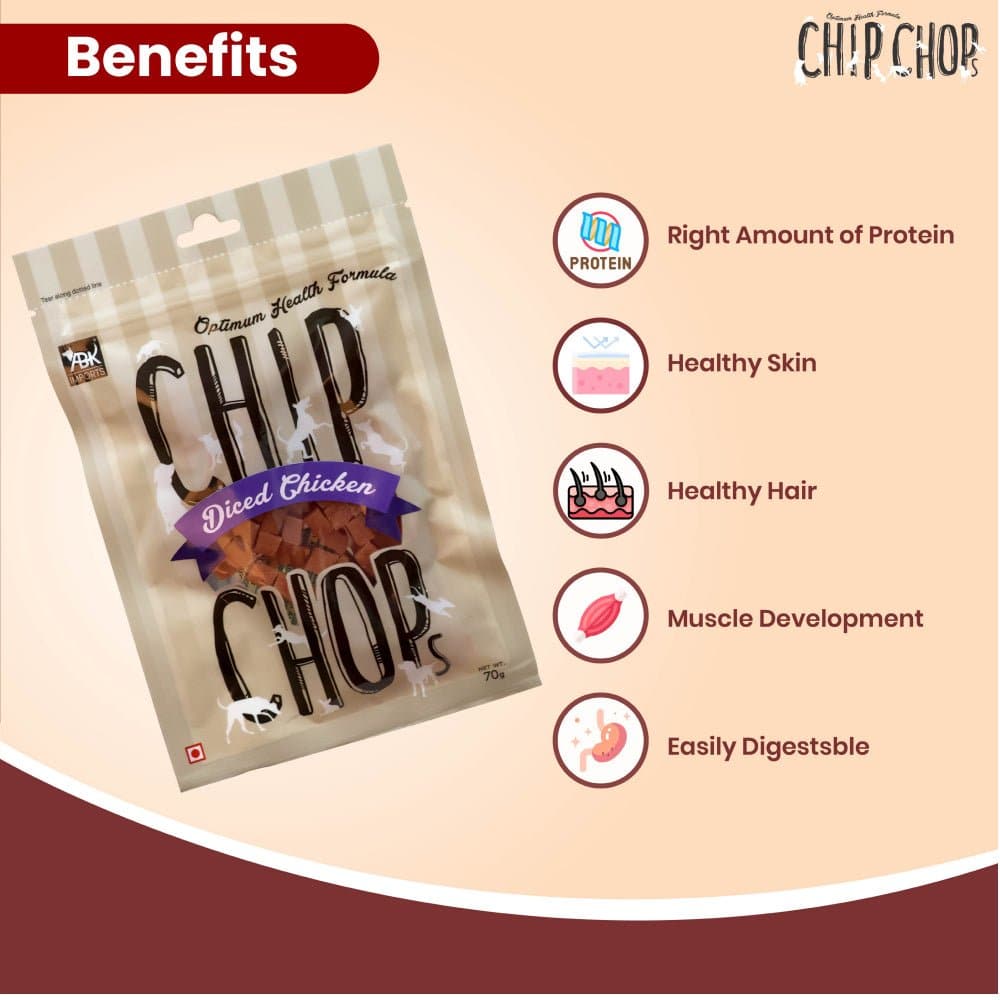 Chip Chops Tender Chicken and Diced Chicken Dog Treats Combo image 6