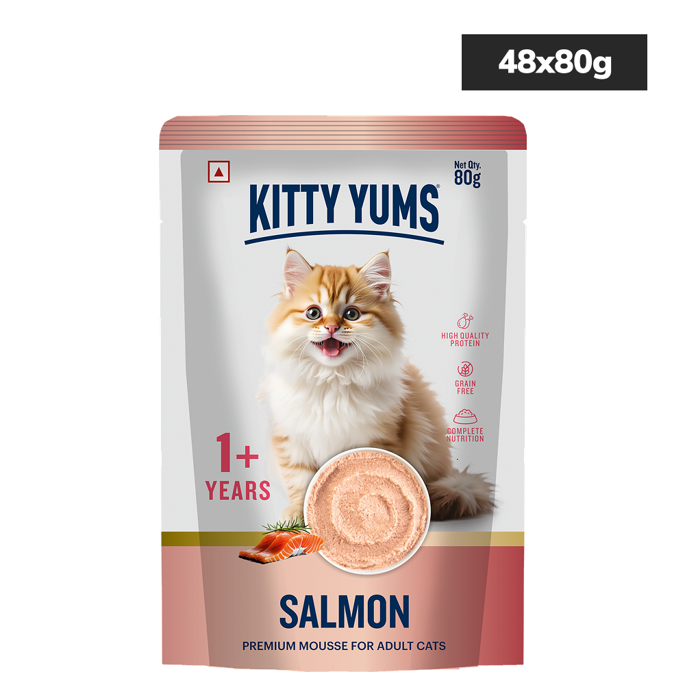 Kitty Yum Salmon Mousse Adult Cat Wet Food image 10