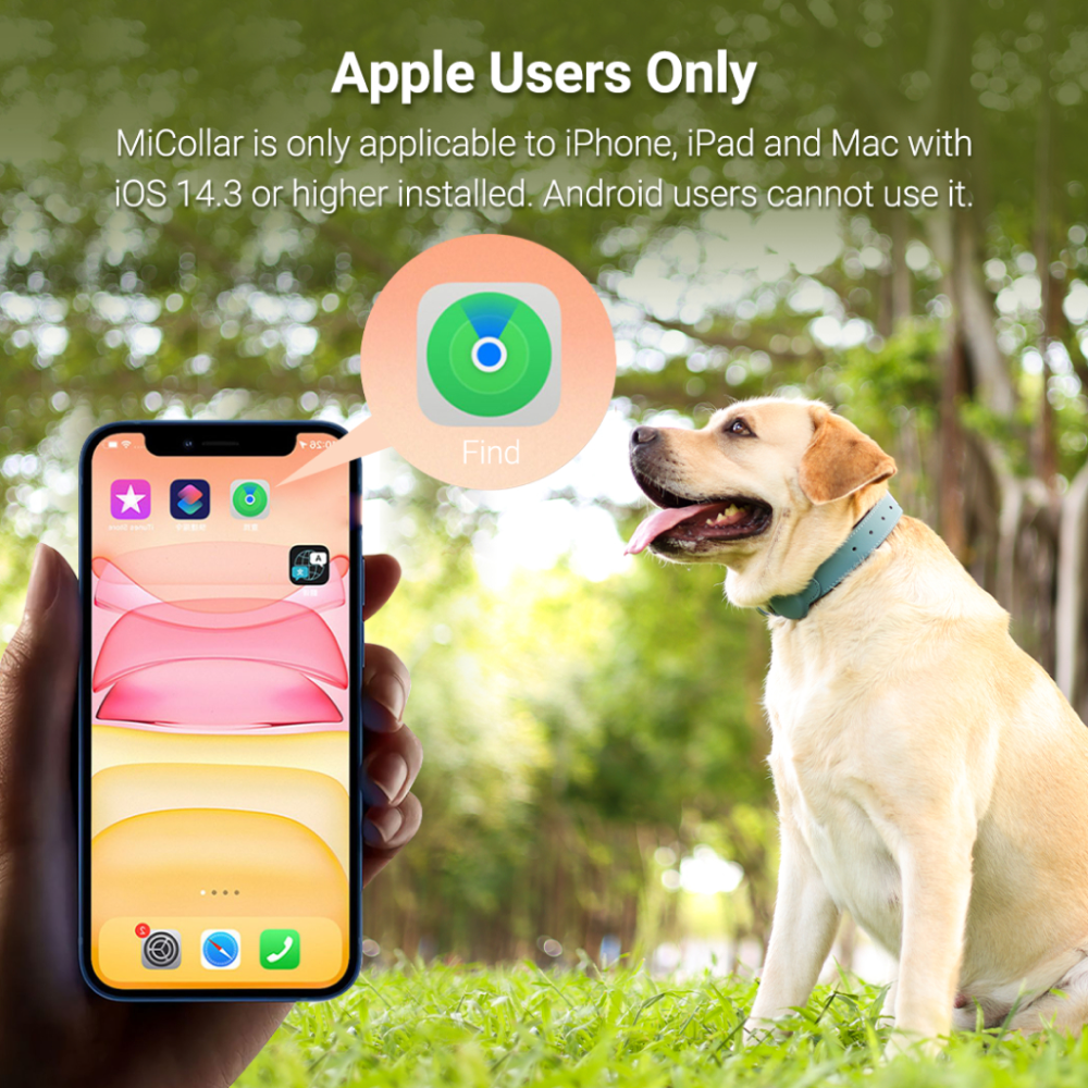 Mitag Anti Loss Device with Keychain for Dogs and Cats (White) | IOS image 3