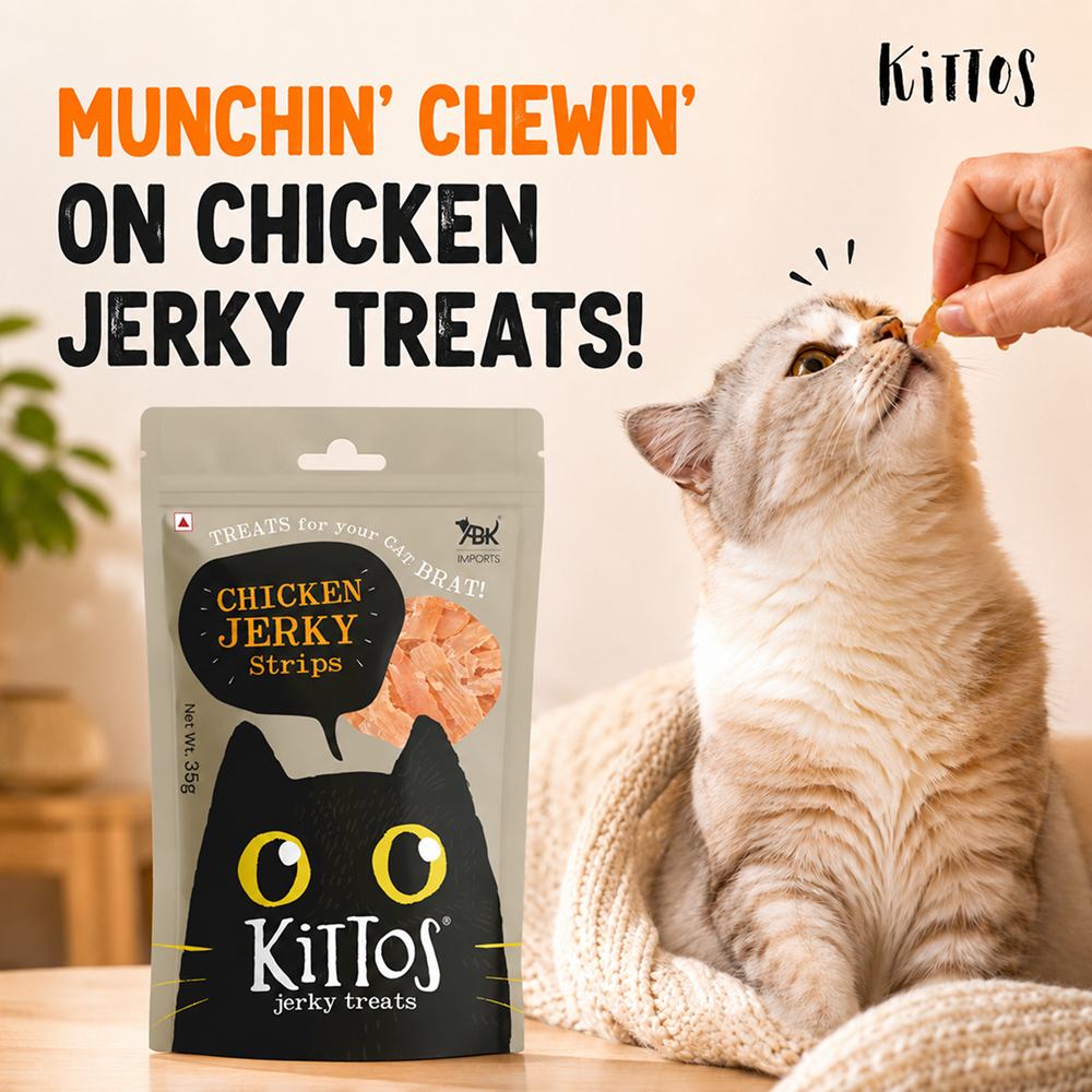 Kittos Purr Fect Chicken Jerky Strips Cat Treats image 3