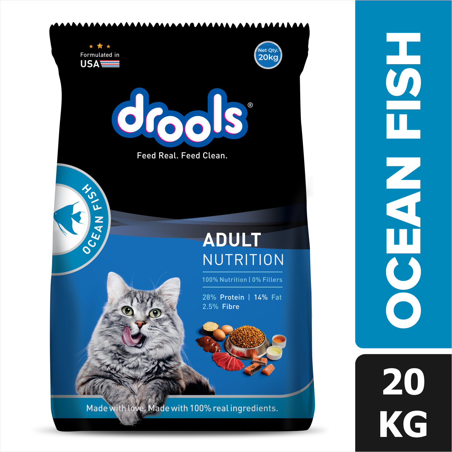 Drools Ocean Fish Adult Cat Dry Food image 2
