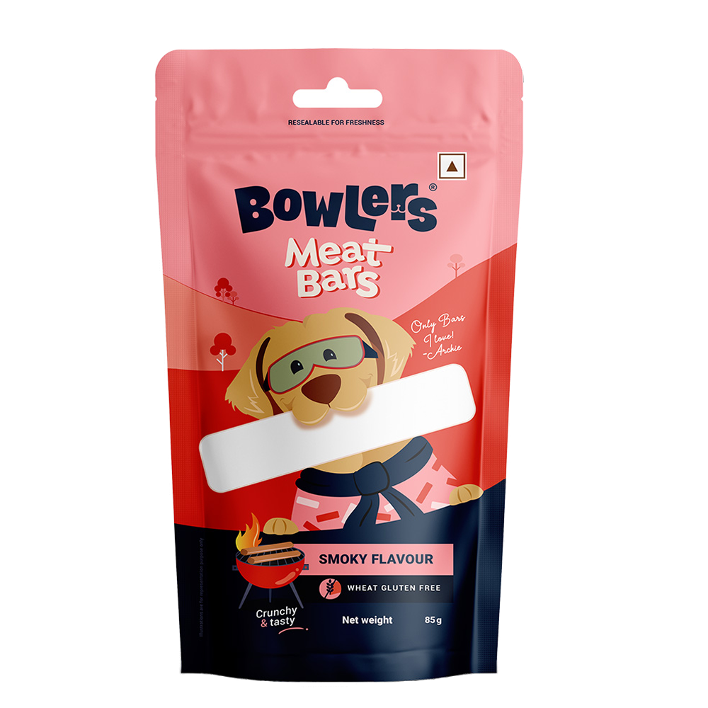 Bowlers Smoked Flavour Meat Bars Dog Treats