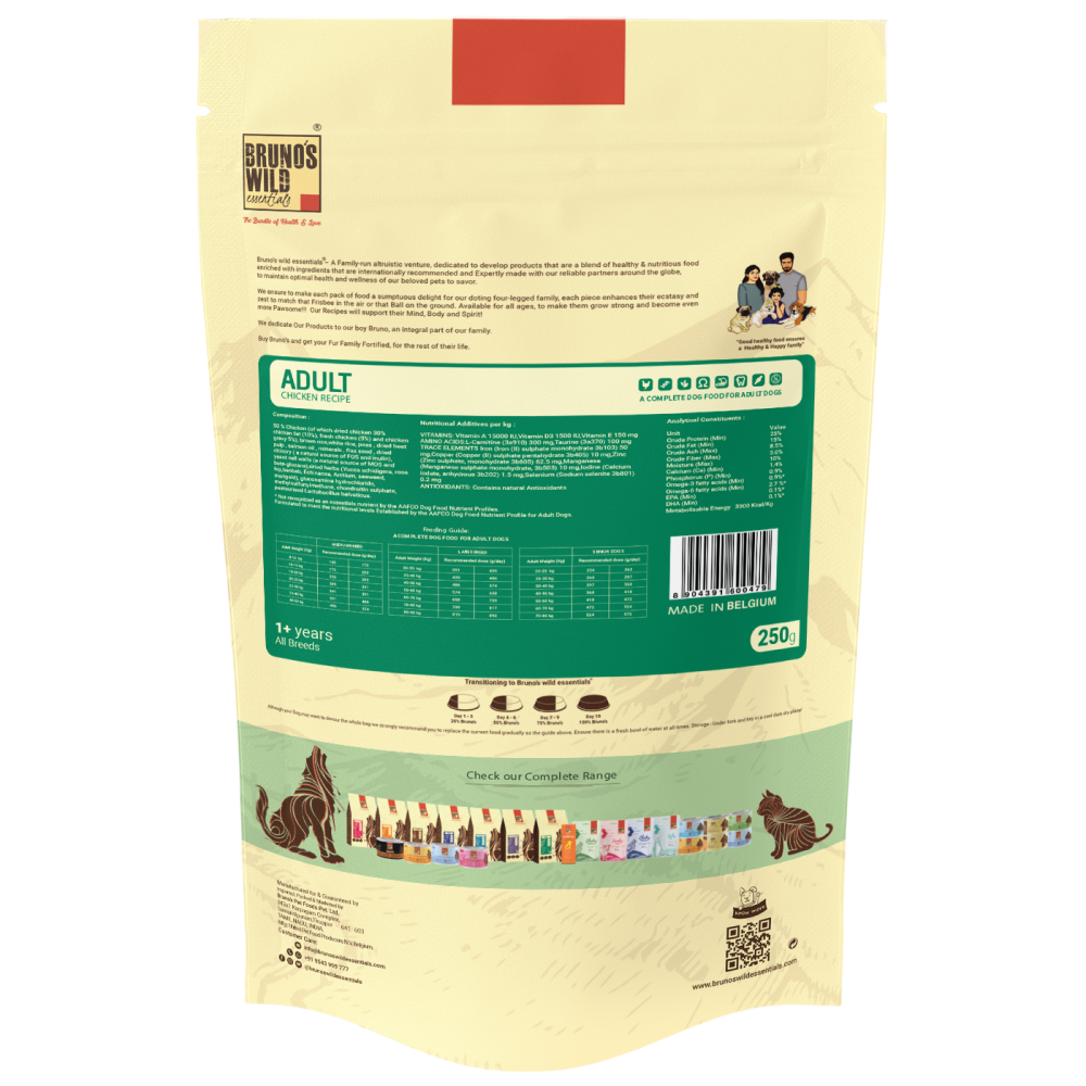 Bruno's Wild Essentials Chicken Recipe Adult Dog Dry Food image 3