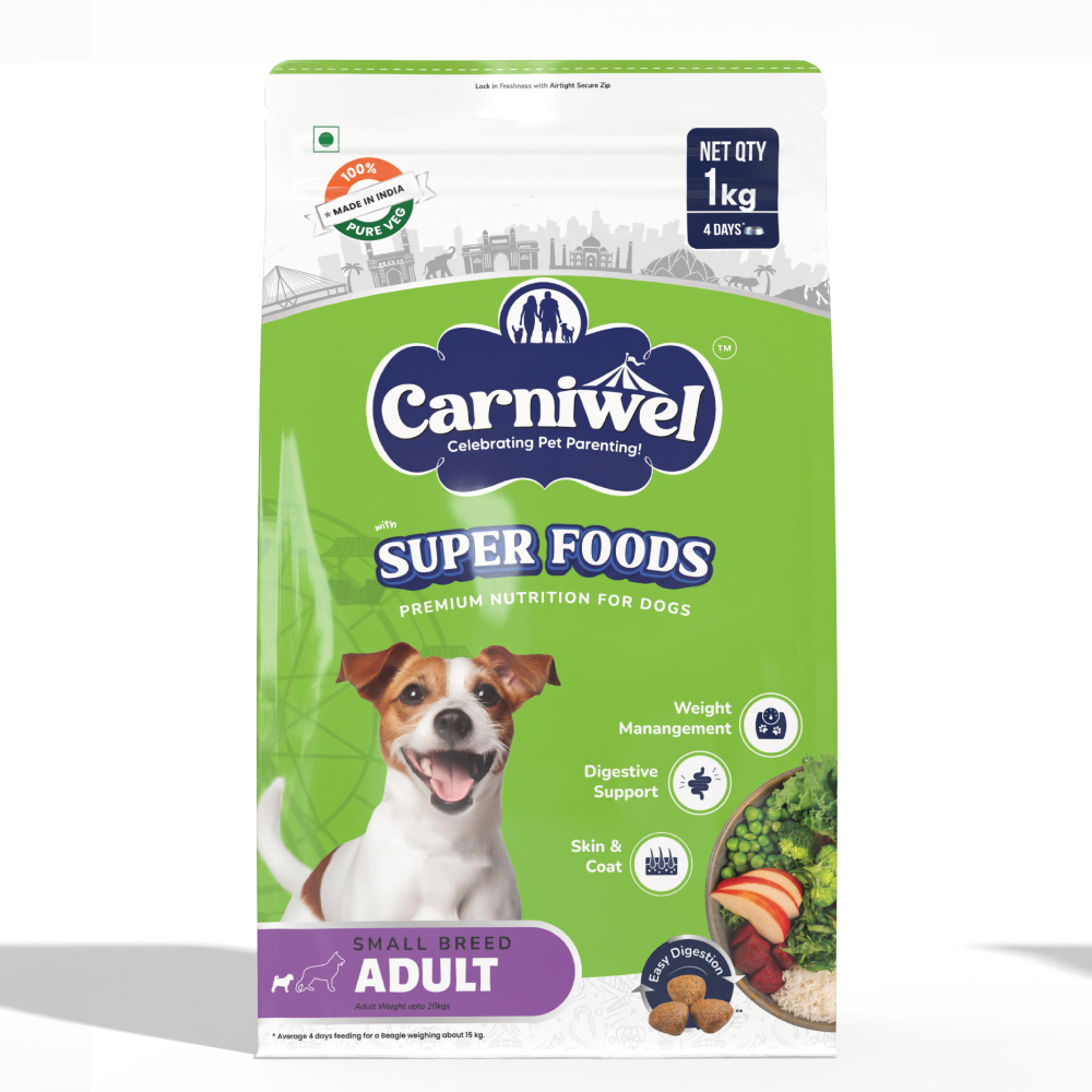 Carniwel Superfoods Veg Kibble Small Breed Adult Dog Dry Food image 8