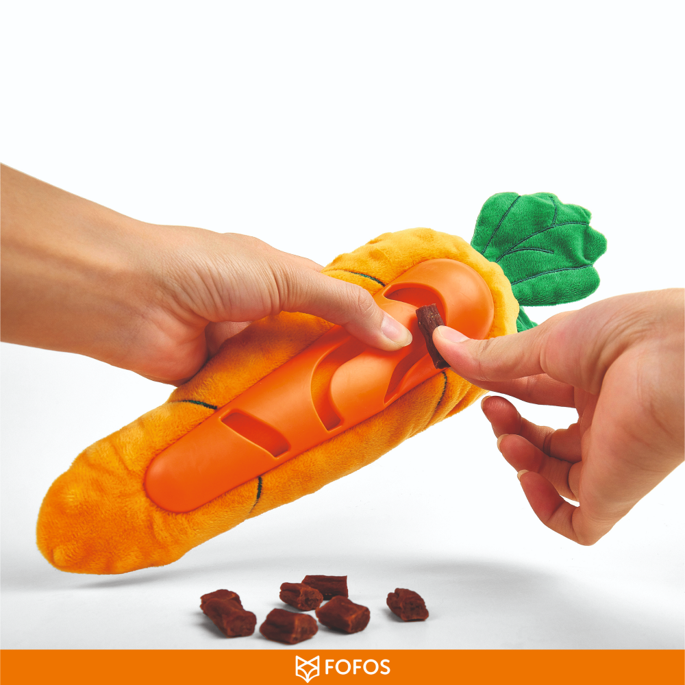 Barkbutler x Fofos Carrot Treat Toy for Dogs (Orange) image 6