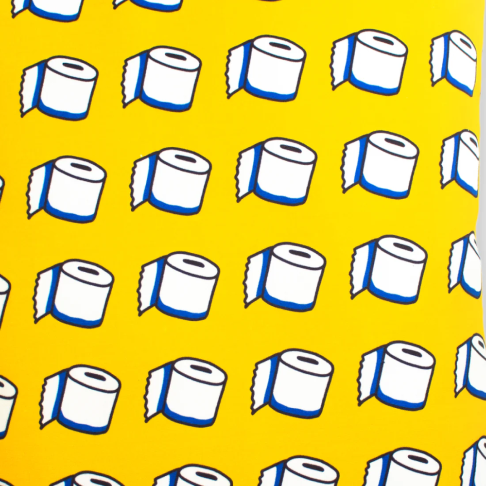 Talking Dog Club TP on my Mind Pillow Bed for Dogs and Cats (Yellow) image 6
