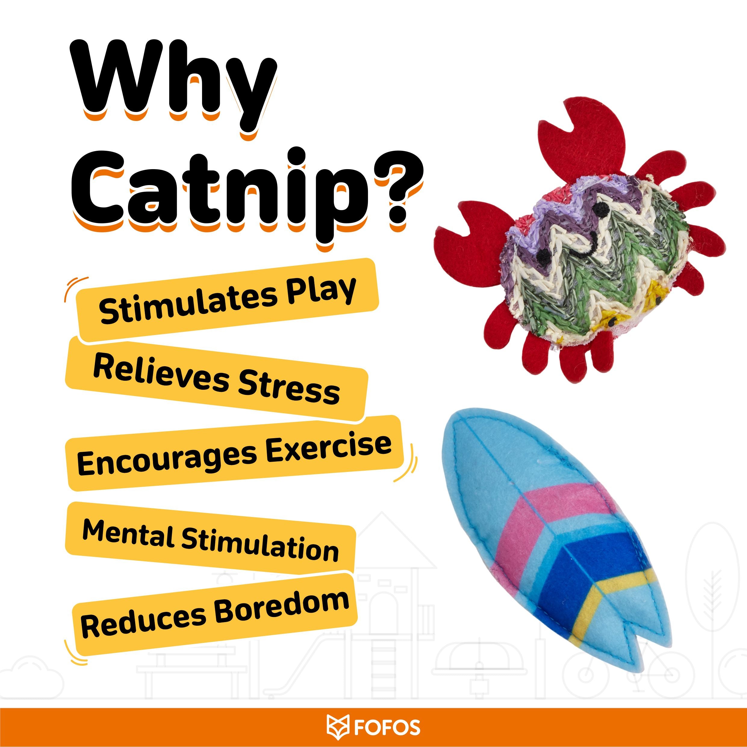 Fofos Sealife Catnip Toy for Cats image 6