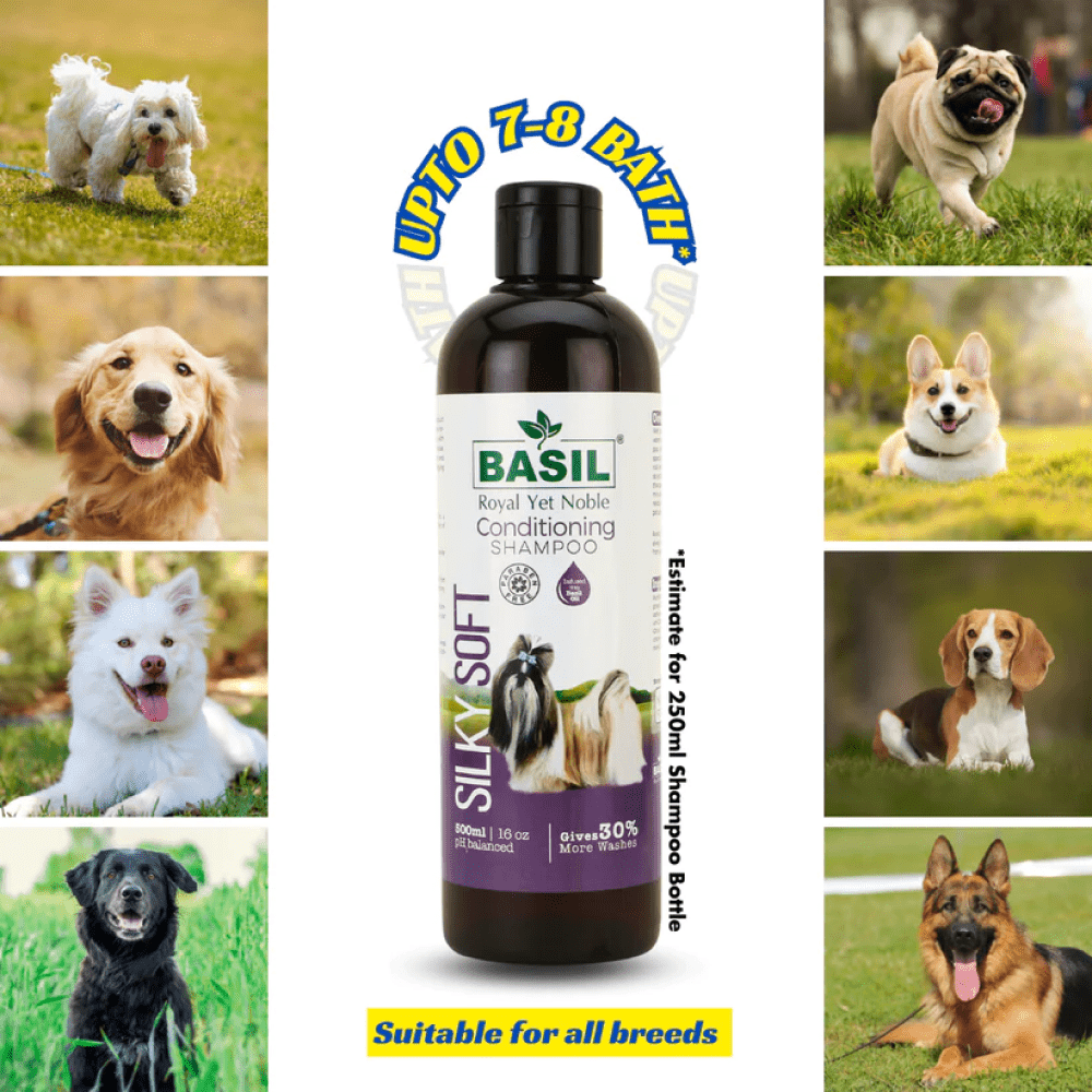 Basil Silky Soft Conditioning Dog Shampoo image 5
