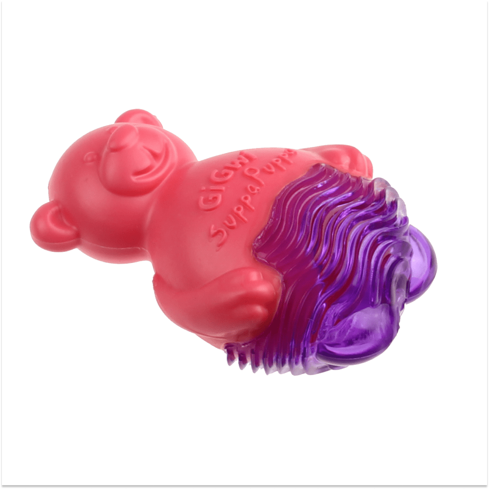 GiGwi Suppa Puppa Bear Toy for Dogs (Pink & Purple) image 4