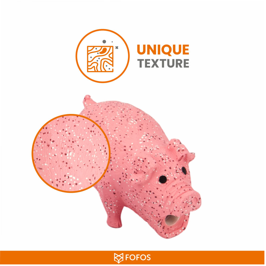 Fofos Pig Shaped Latex Toy for Dogs image 7