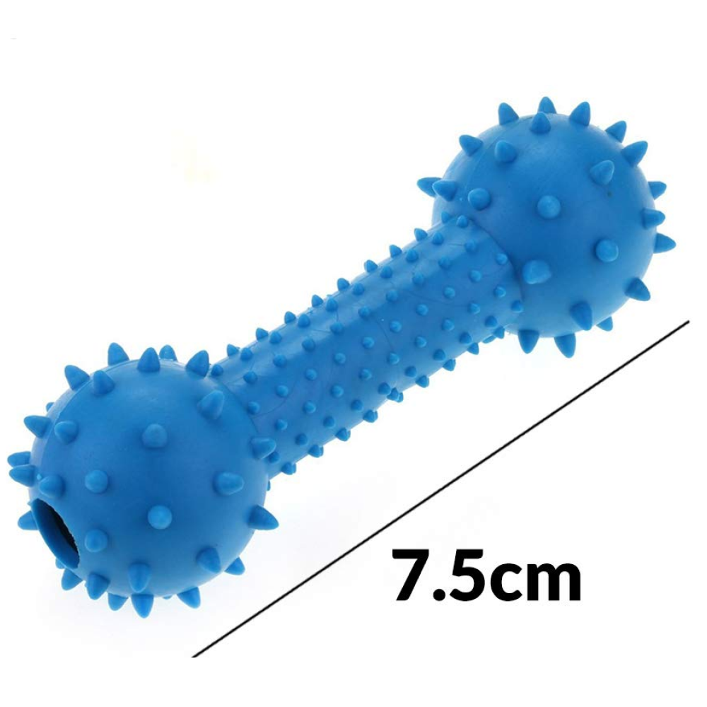 Pet Vogue Bone Shaped Rubber Chew Toy for Dogs | For Medium Chewers (Blue) image 3