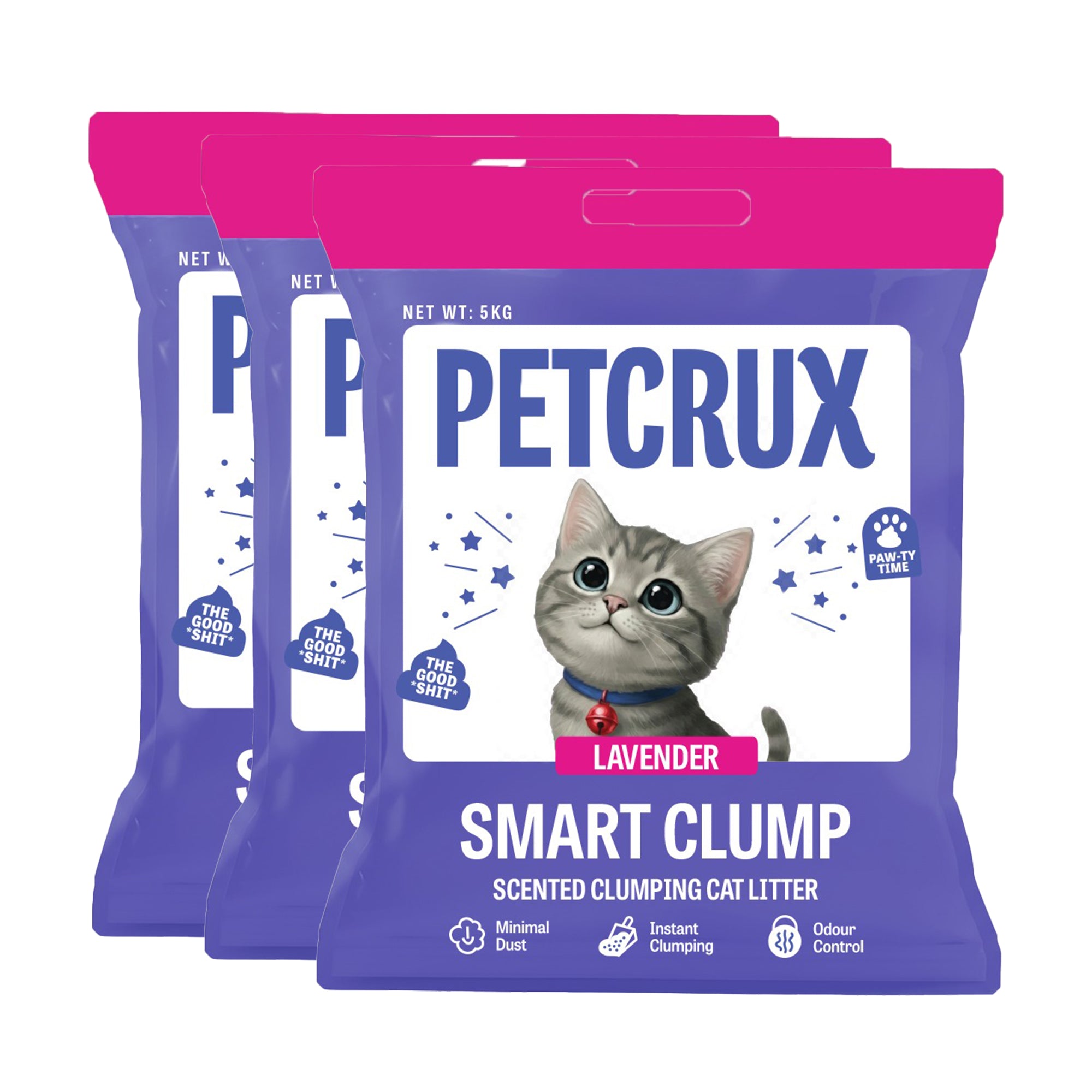 Petcrux Lavender & Lemon Scented Smart Clumping Cat Litter image 2