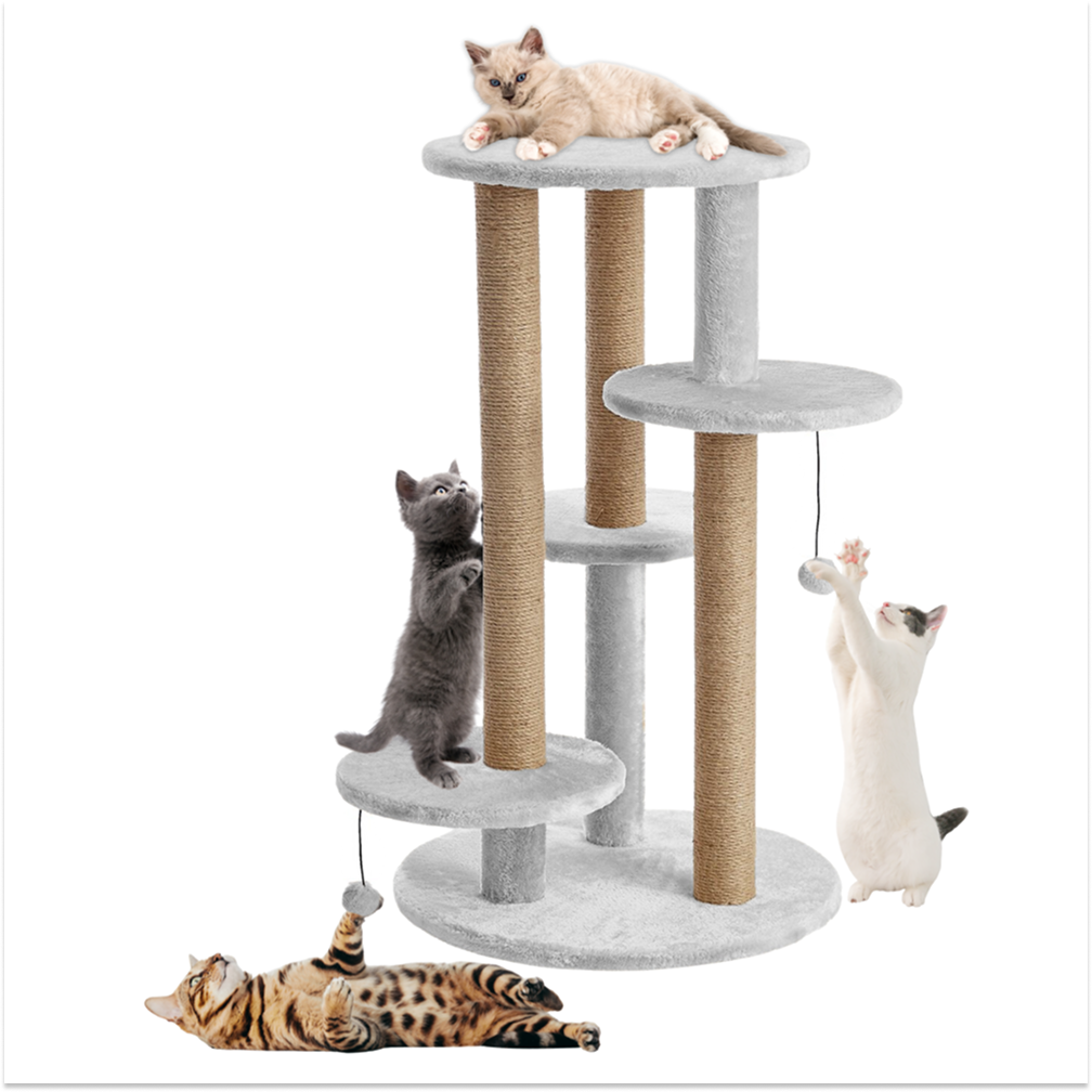 Furrlovers Multi Level Cat Tree with Scratching Posts & Platforms image 7