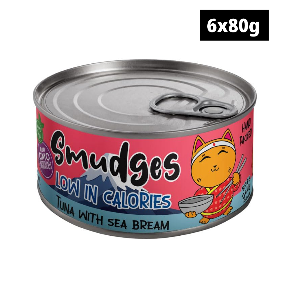 Smudges Tuna Flakes with Sea Bream in Soft Jelly Adult Cat Wet Food image 4