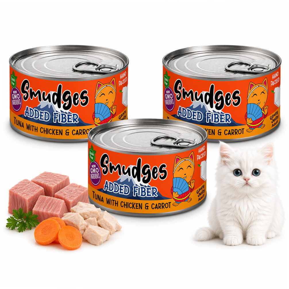 Smudges Tuna Flakes with Chicken and Carrot in Gravy Adult Cat Wet Food image 1