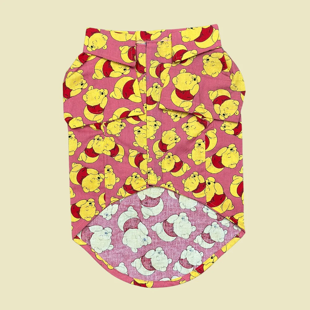 Pet Set Go Pooh Cotton Shirt for Dogs (Red) image 5