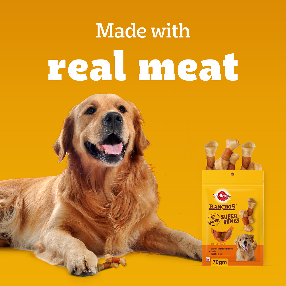 Pedigree Ranchos Super Bones Chicken & Milk Dog Treats image 3