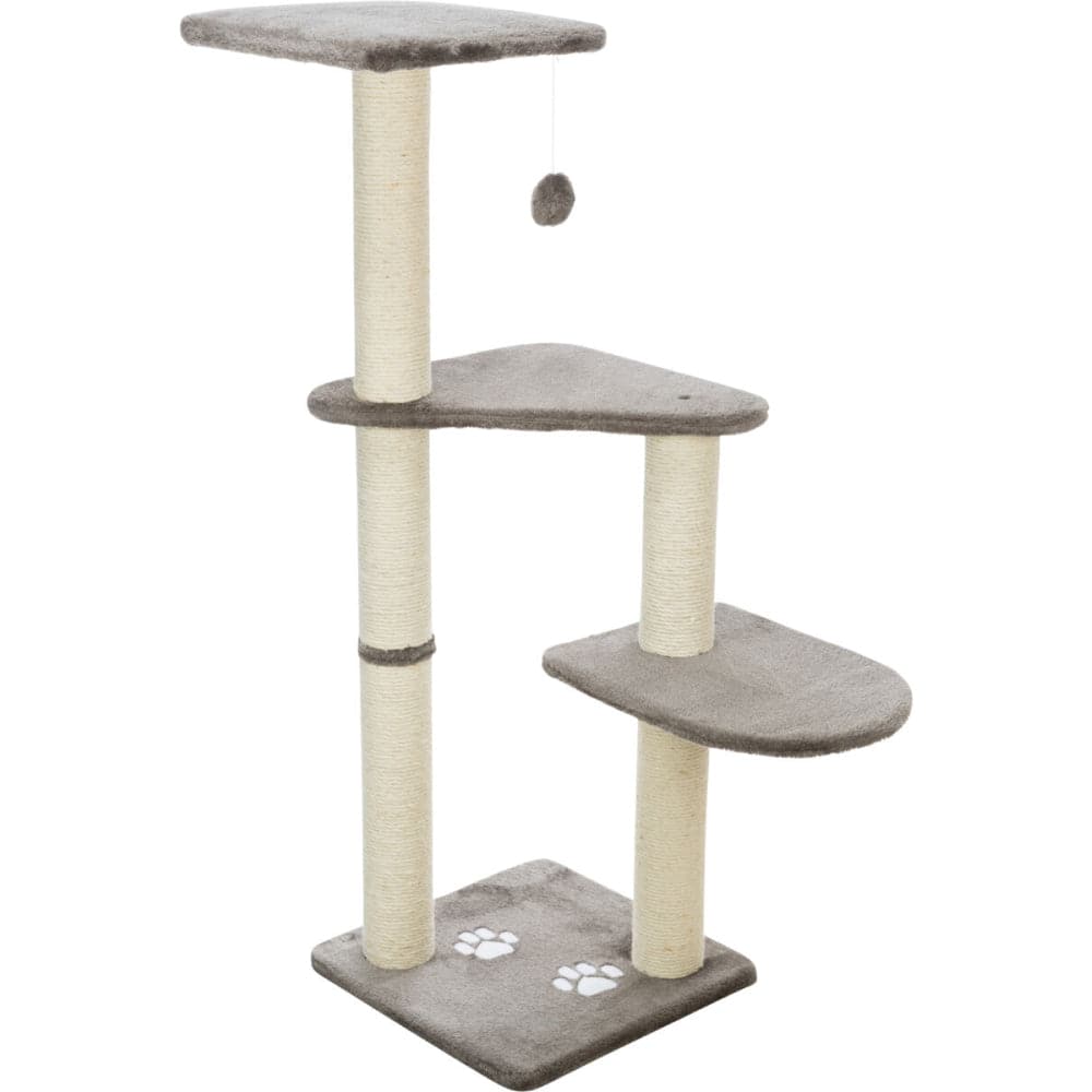 Trixie Altea Scratching Wave on Post with Paw Print for Cats (White/Grey) image 3