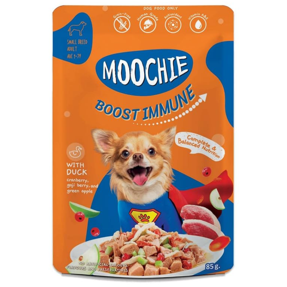 Moochie Boost Immune Casserole with Duck Gravy Adult Dog Wet Food
