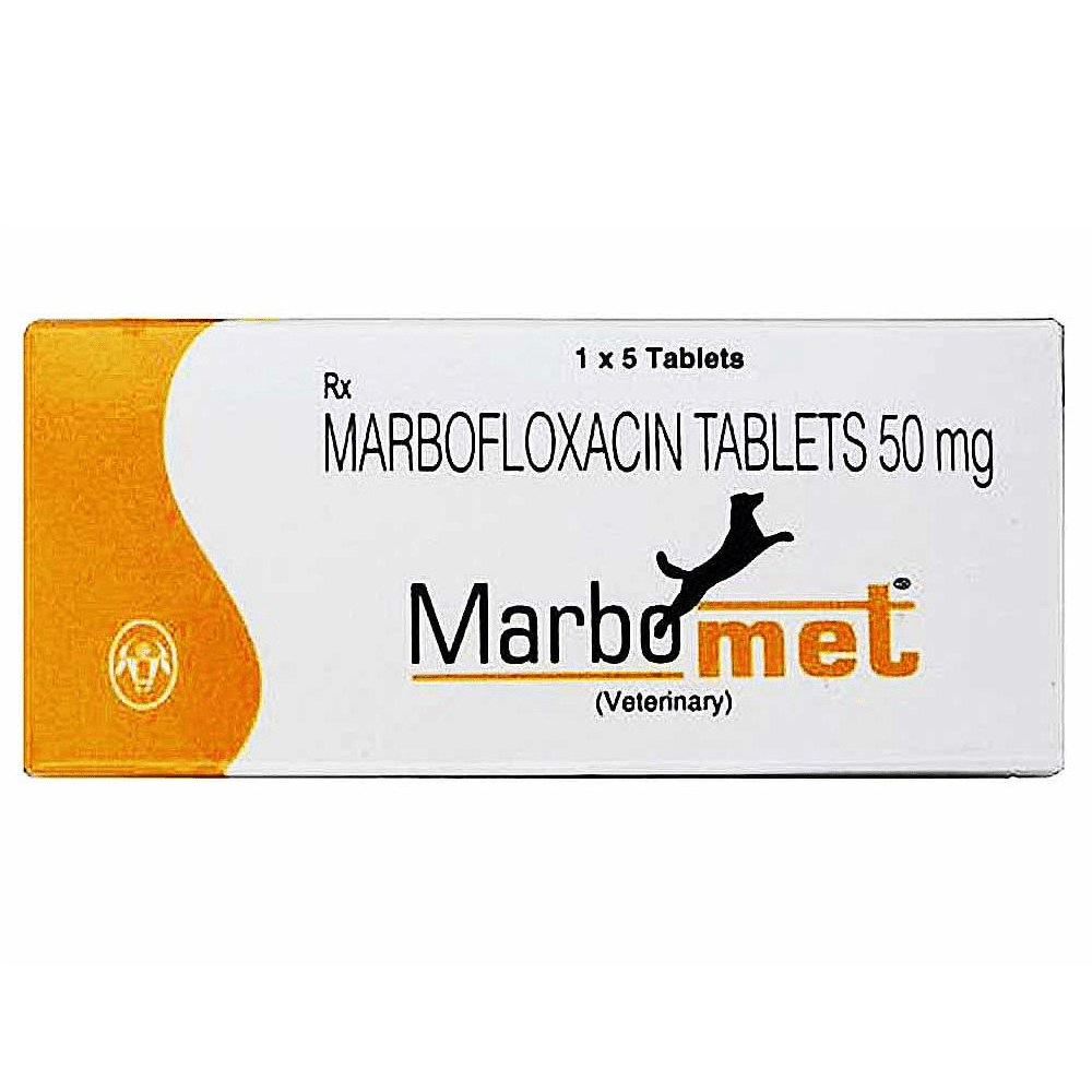 Intas Marbomet 50mg (Marbofloxacin) Tablets for Dogs & Cats image 2