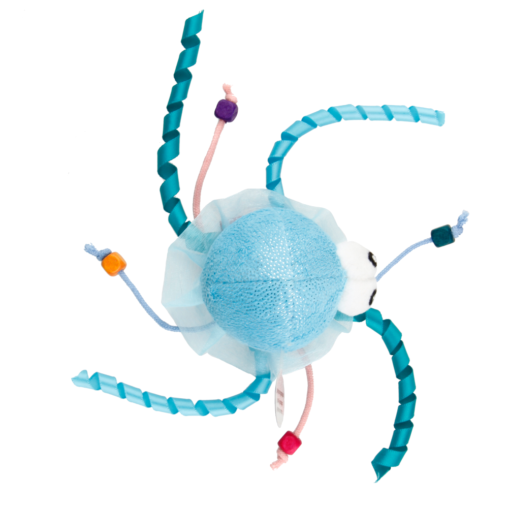 GiGwi Shinning Friends Jellyfish with LED light and Catnip inside Toy for Cats (Blue) image 4