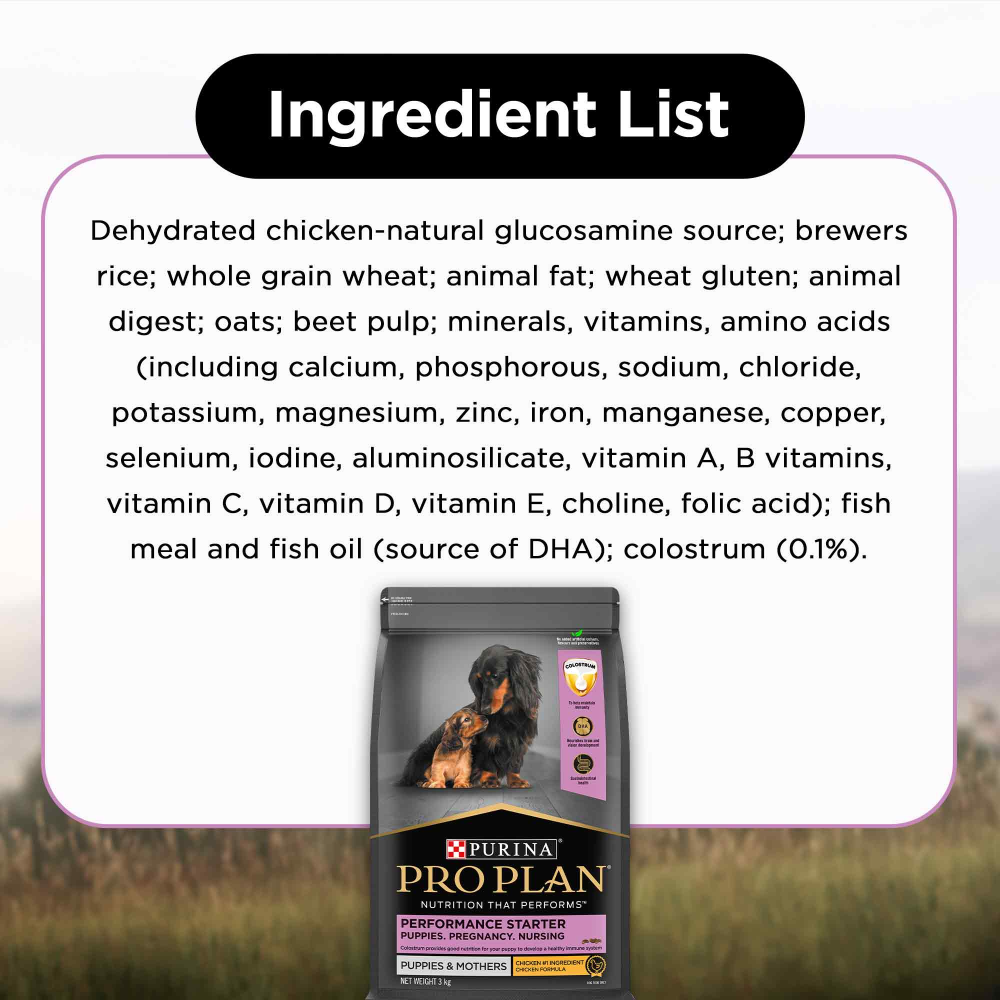 Purina Pro Plan Chicken Mother and Puppy Starter Dog Dry Food (New Improved Formula) image 8