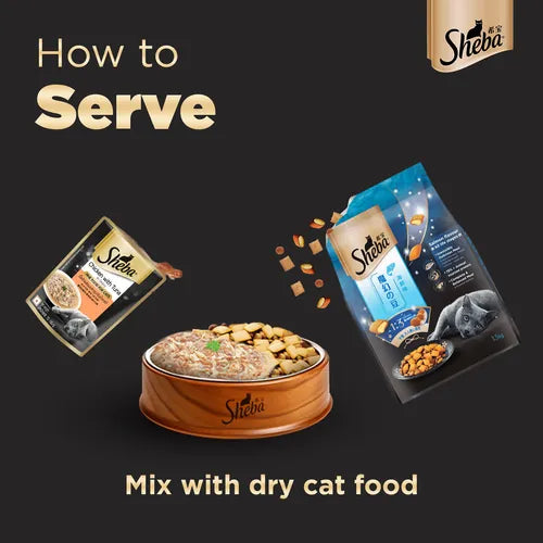 Sheba Chicken With Tuna In Gravy and Tuna Pumpkin & Carrot In Gravy Rich Premium Adult Fine Cat Wet Food Combo image 10