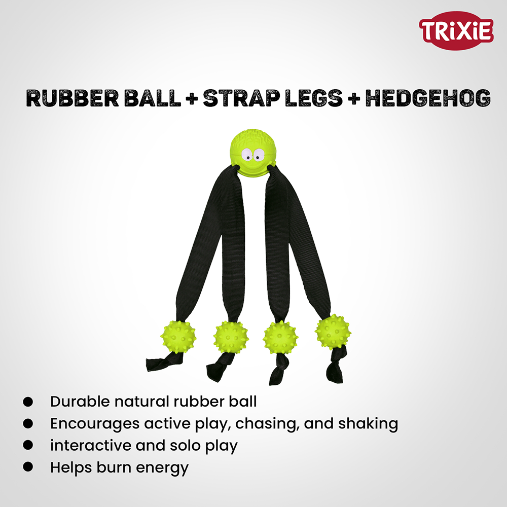 Trixie Ball on a Strap Toy for Dogs (Green) image 2