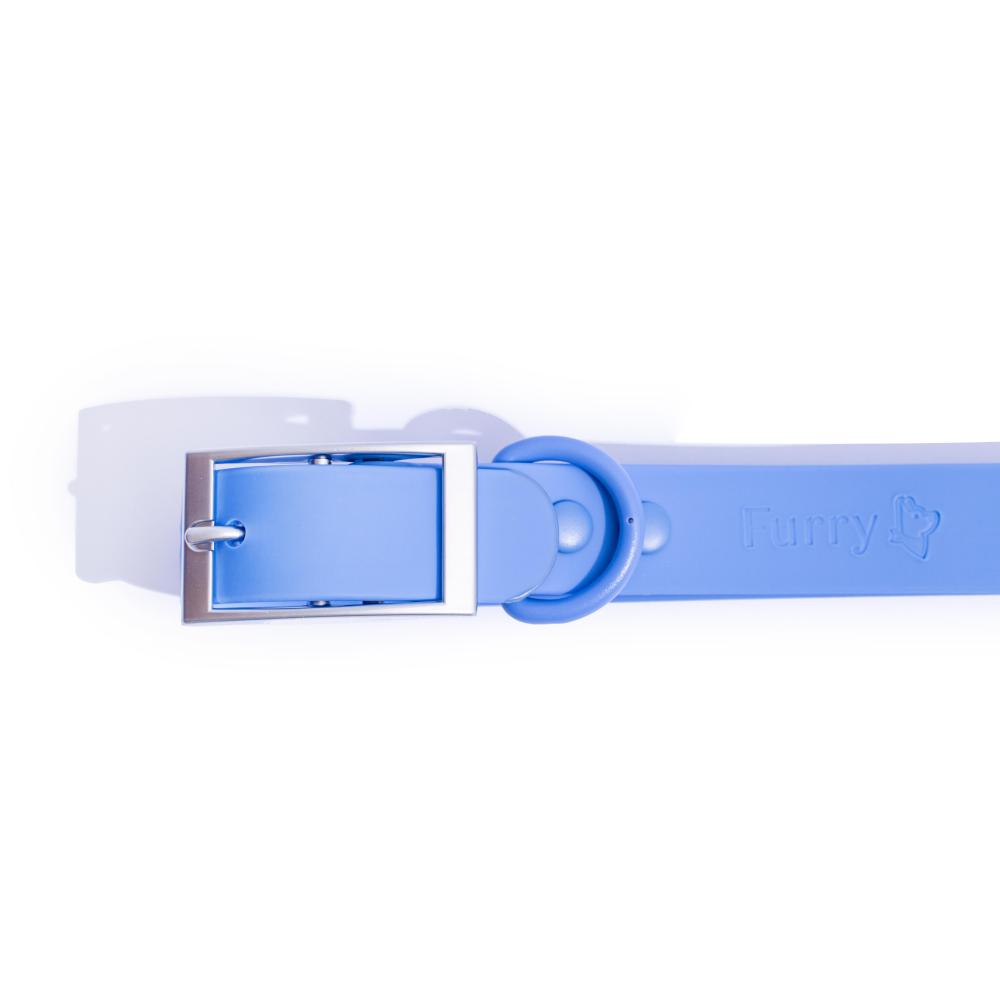 Furry & Co Weatherproof Collar and Leash for Dogs Combo (Everest Blue) - M image 4