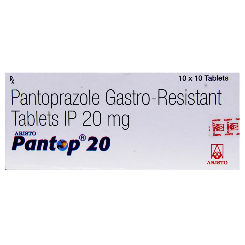 Aristo Pantop 20mg Tablet (Pantoprazole Gastro Resistant)
