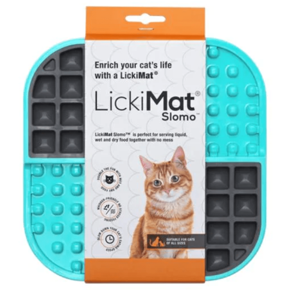 LickiMat SloMo Slow Feeder for Cats and Dogs (Turquoise) image 2