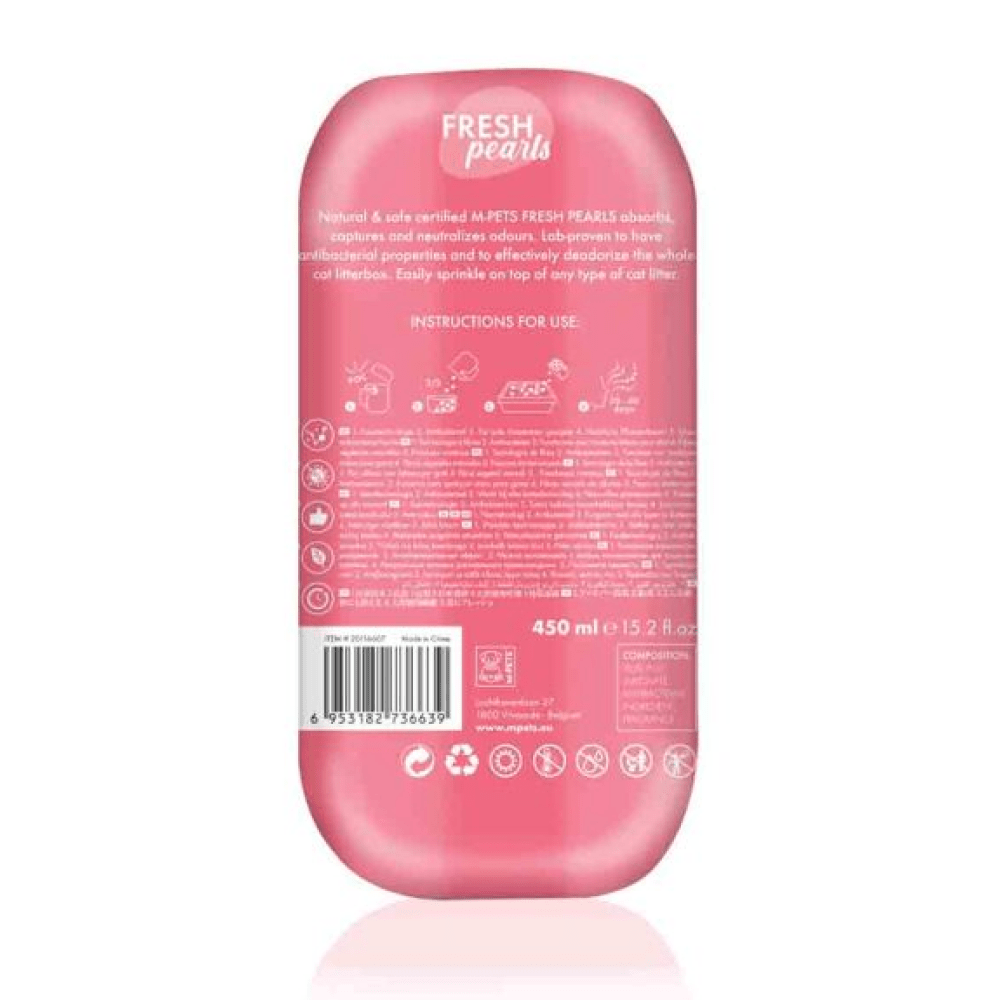 M Pets Fresh Pearls Natural Cat Litter Deodoriser (Floral) image 2